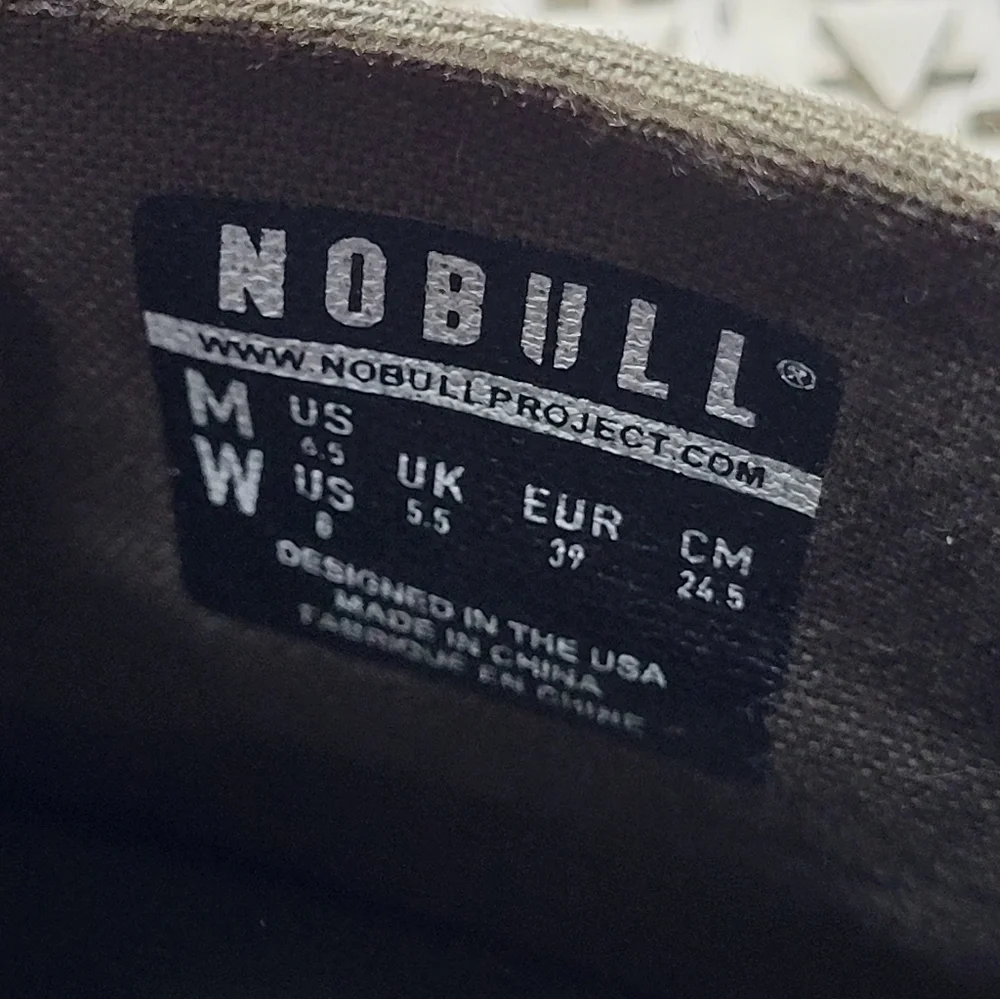 NOBULL Recs Canvas Unisex  - Women's Sz 8  Mens 6 Green